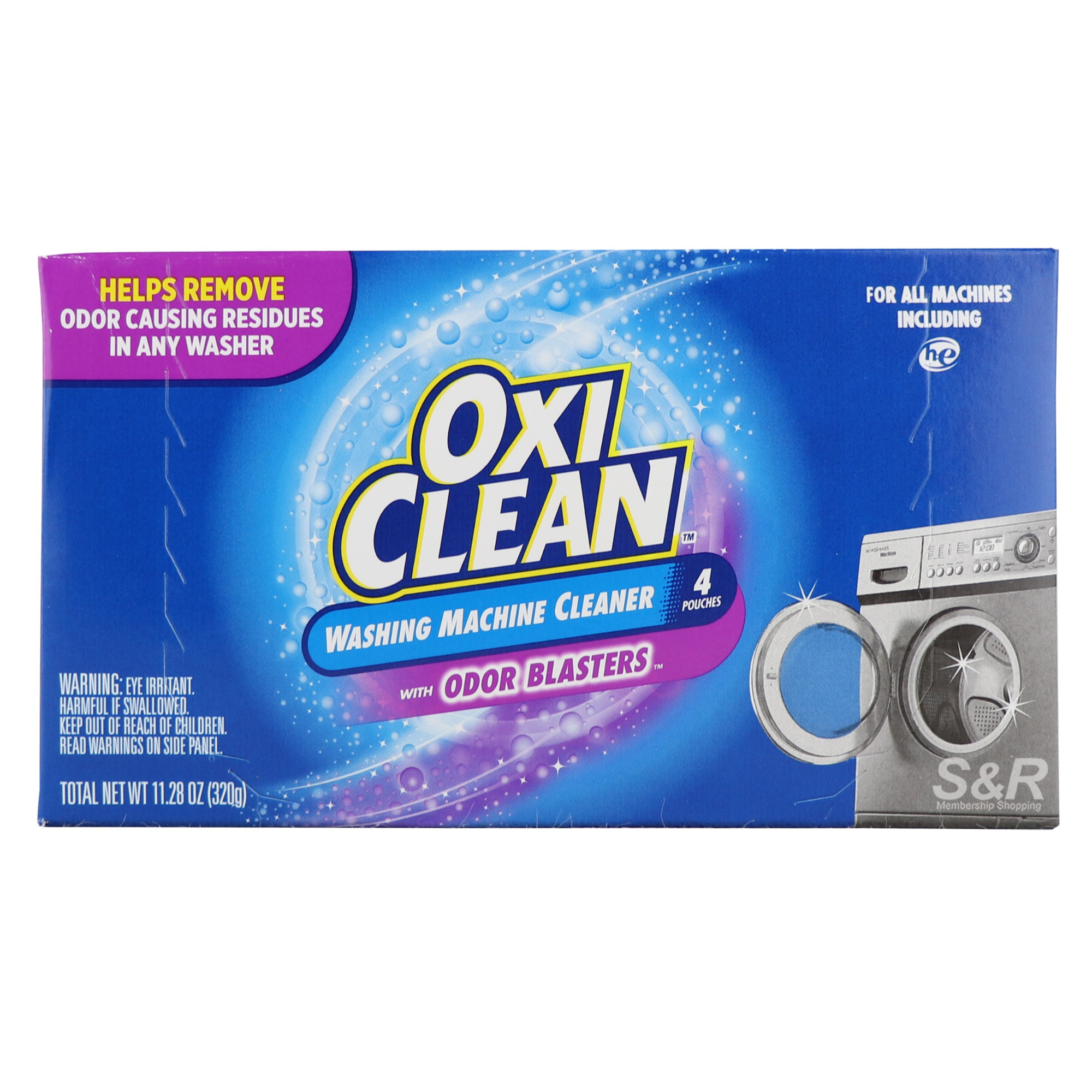 OxiClean Odor Blasters Washing Machine Cleaner 4pcs